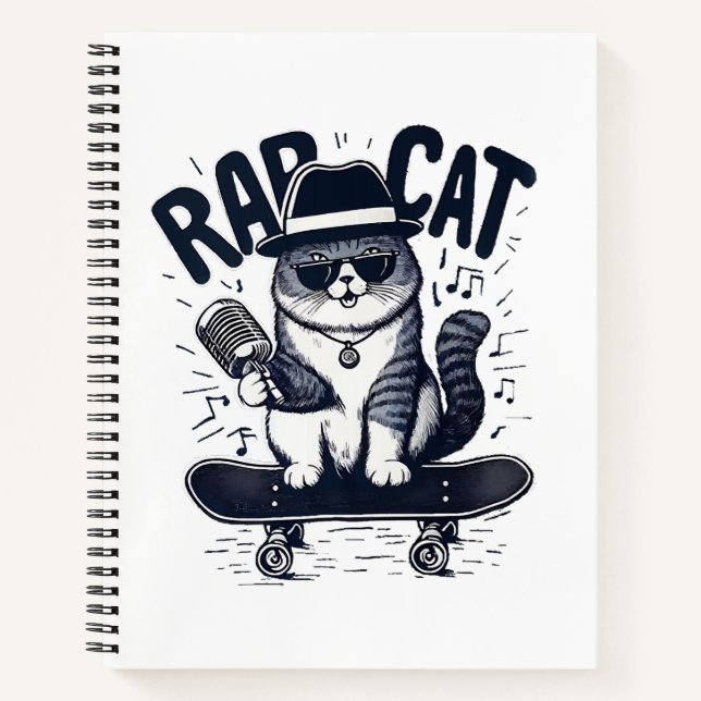 Cuaderno Armonía de rap Cat (Anverso)