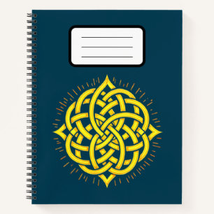Cuaderno Armonía Infinita: Arte del Símbolo Céltico Mandala