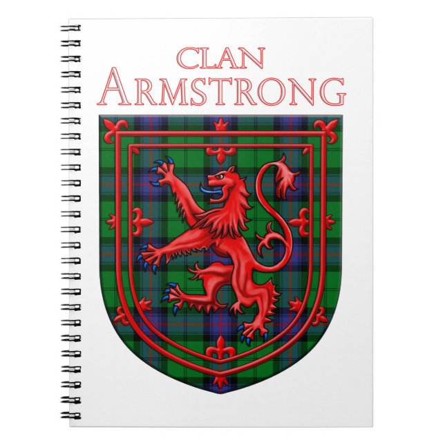 Cuaderno Armstrong Tartan Scottish Plaid Lion Rampant (Frente)