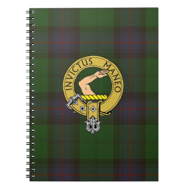 Cuaderno Armstrong Tartan y Clan Badge (Frente)