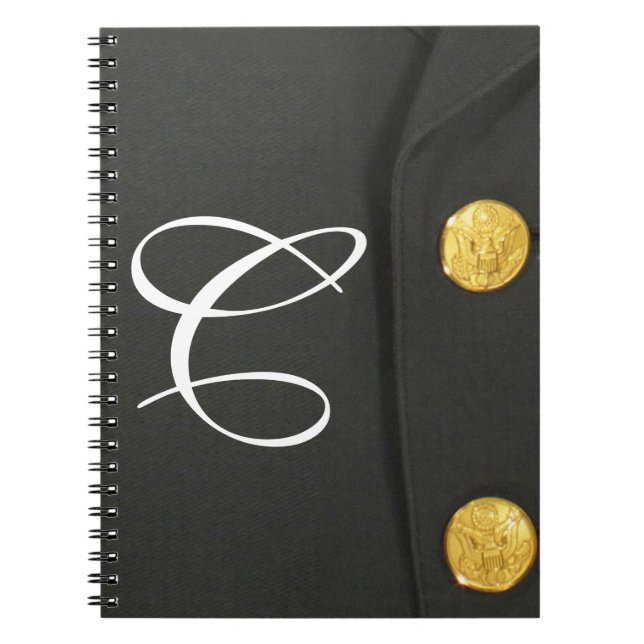 Cuaderno ARMY Clase A Uniforme Monograma Libro de notas ini (Frente)