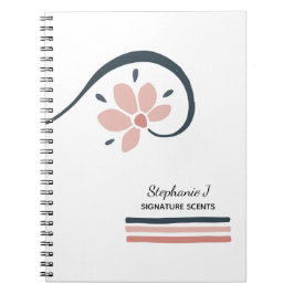 Cuaderno Aromaterapia de aceites esenciales florales de mod