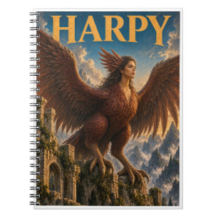 Cuaderno Arpía, Monstruo de Fantasía Gótica