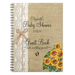Cuaderno Arpillera con el libro de visitas de los girasoles