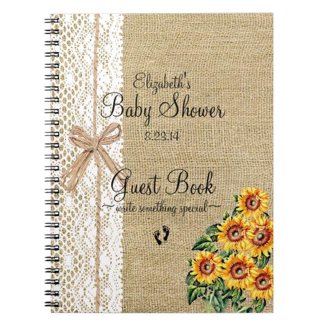 Cuaderno Arpillera con el libro de visitas de los girasoles (Frente)