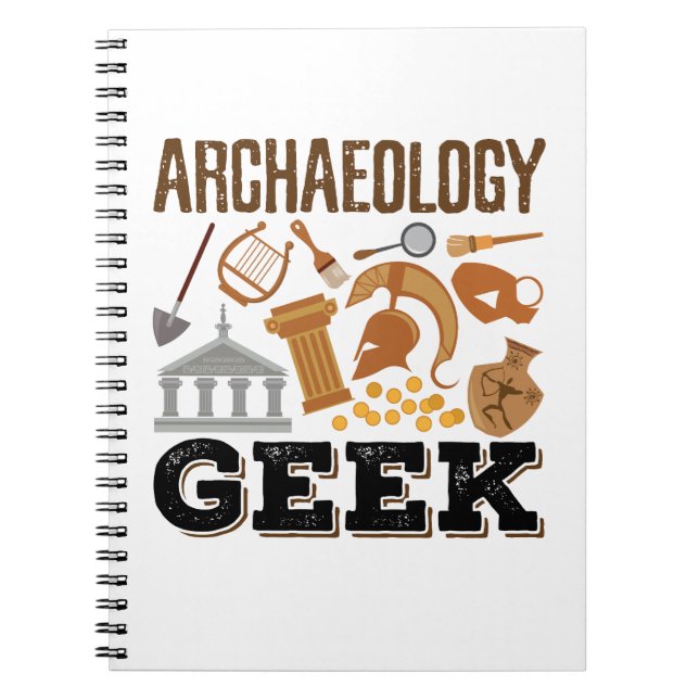 Cuaderno Arqueología Geek Arqueólogo Estudiante Lover (Frente)