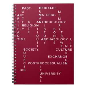 Cuaderno Arqueología roja y rompecabezas de cruces antropol