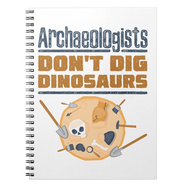 Cuaderno Arqueólogos no cavan la arqueología de los dinosau (Frente)