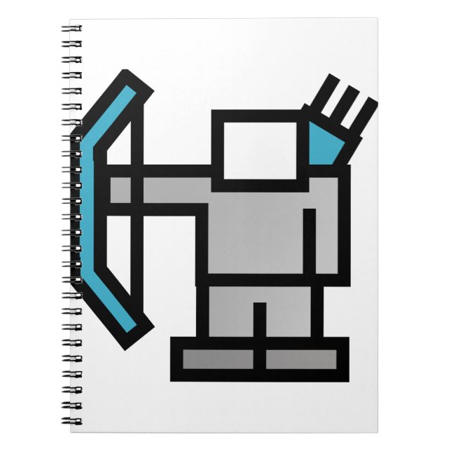 Cuaderno Arquero en azul (Frente)