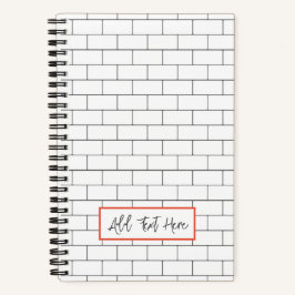 Cuaderno Arquitectónicamente Tile Moderno Diseñador Clásico