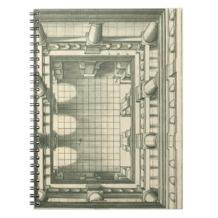 Cuaderno Arquitectura antigua, Perspectiva del patio del at