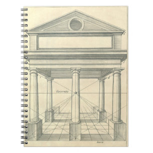 Cuaderno Arquitectura de época, pórtico romano con columnas