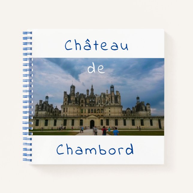 Cuaderno Arquitectura del castillo de Chambord Francia (Anverso)
