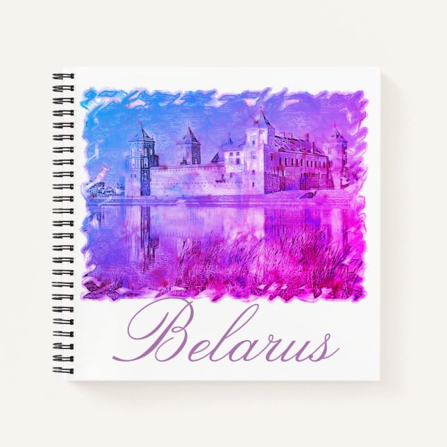 Cuaderno Arquitectura del castillo Mir de Bielorrusia Cuade (Anverso)
