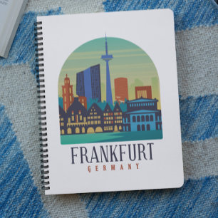 Cuaderno Arquitectura del Skyline de Frankfurt Alemania