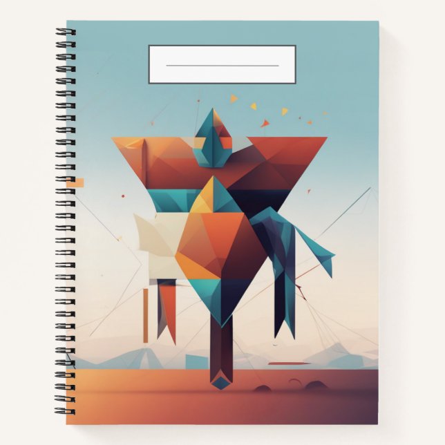 Cuaderno Arquitectura geométrica moderna Arte único (Anverso)