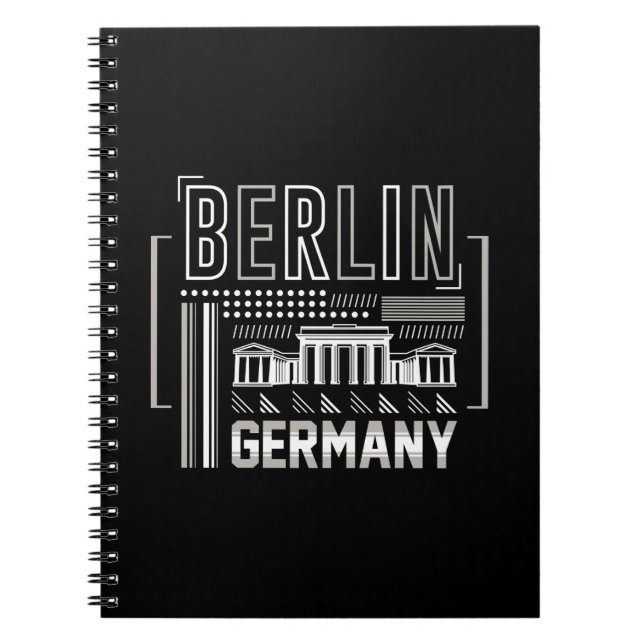 Cuaderno Arquitectura moderna de Berlín Alemania Gráfico (Frente)