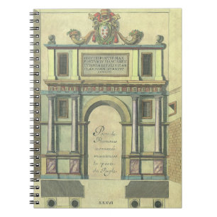 Cuaderno Arquitectura renacentista de entrada de puerta de 