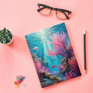 Cuaderno Arrecife de coral Resumen Océano Arte moderno