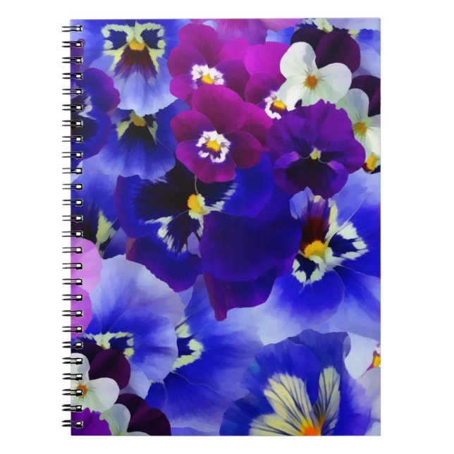 Cuaderno Arreglo de las flores azules (Frente)