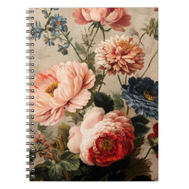 Cuaderno Arreglo Floral Vintage Vibrante