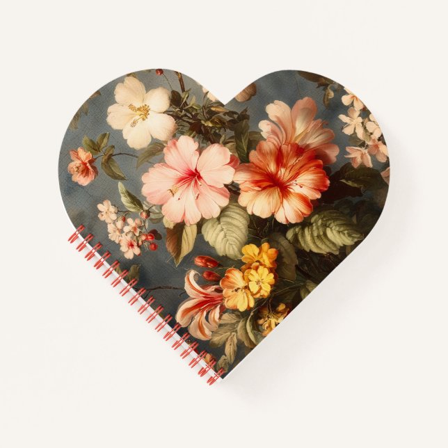 Cuaderno Arreglo Floral Vintage Vibrante (Anverso)