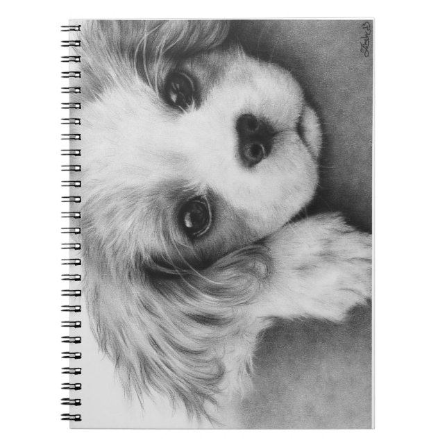 Cuaderno arrogante del perro de perrito del perro (Frente)
