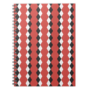 Cuaderno Arroyo argelino. Patrón escocés en blanco, negro y