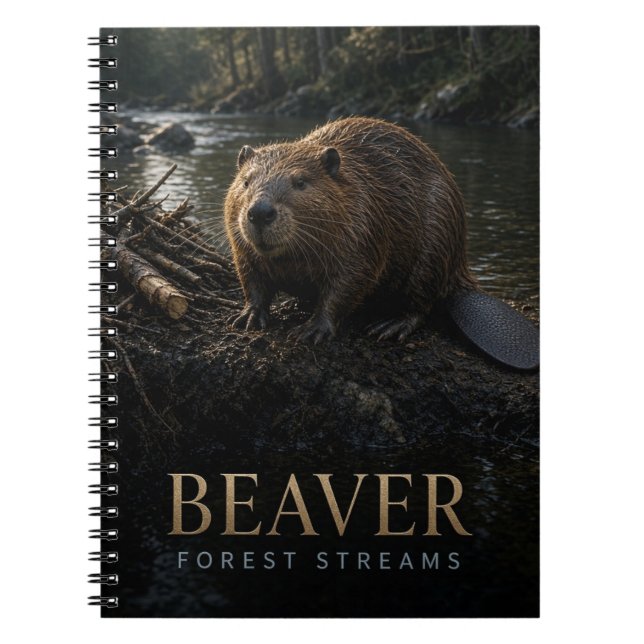 Cuaderno Arroyos del bosque de castores fauna ANIMAL (Frente)