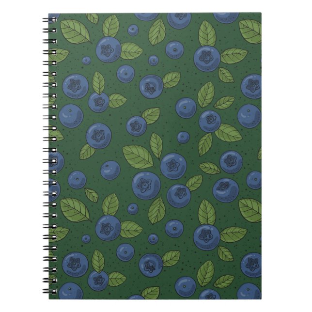 Cuaderno Arroz azul en verde oscuro (Frente)