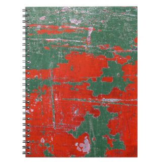 Cuaderno Arroz de acero colorido, fondo texturado.