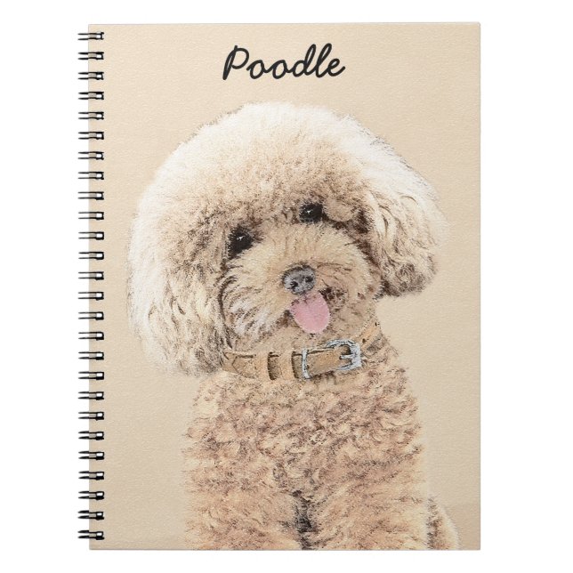 Cuaderno Arroz de juguete en miniatura de perro crema marró (Frente)