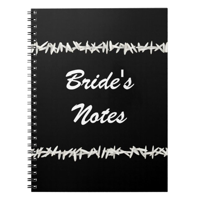 Cuaderno Arroz En Fondo Negro (Frente)