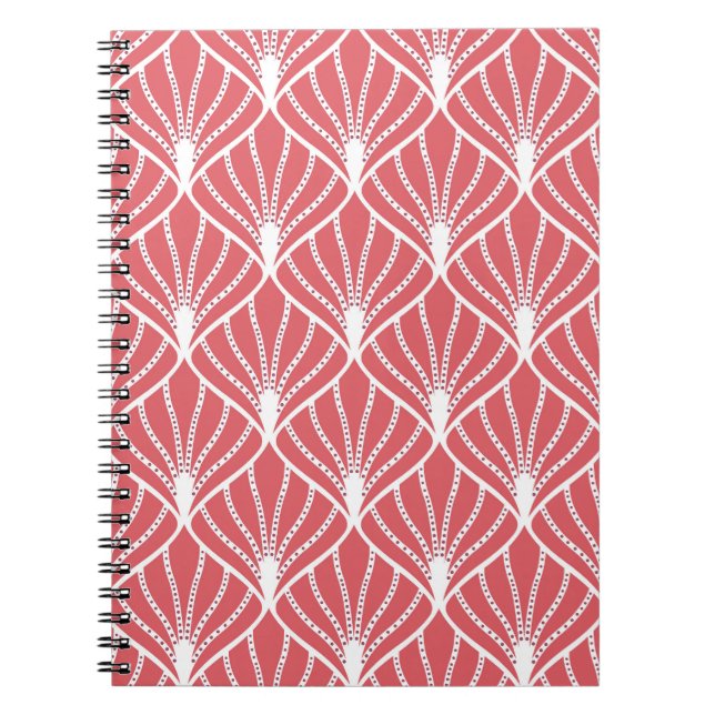 Cuaderno Art Decó, con un patrón geométrico sin costuras. (Frente)