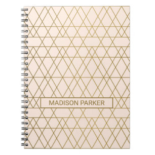 Cuaderno Art Deco dorado