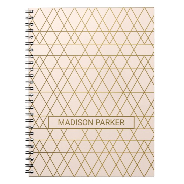 Cuaderno Art Deco dorado (Frente)