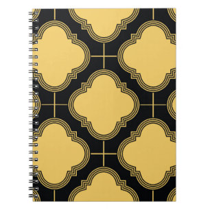 Cuaderno Art deco: elegancia ornamental sin costura.