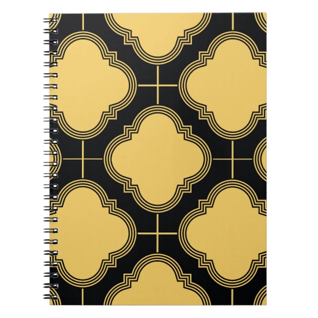 Cuaderno Art deco: elegancia ornamental sin costura. (Frente)