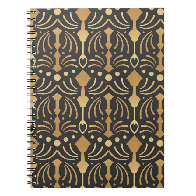 Cuaderno Art Deco Luxury: Elegancia japonesa vintage (Frente)
