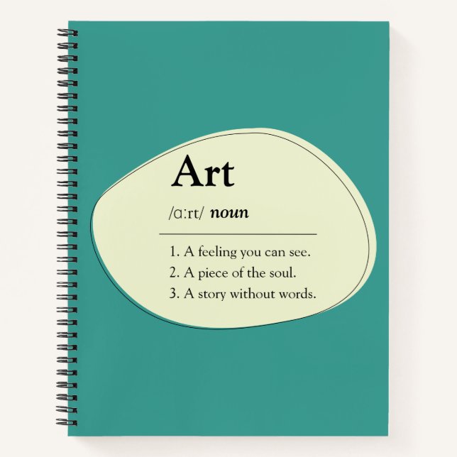 Cuaderno Art Dictionary Style Sketchbook Notebook (Anverso)