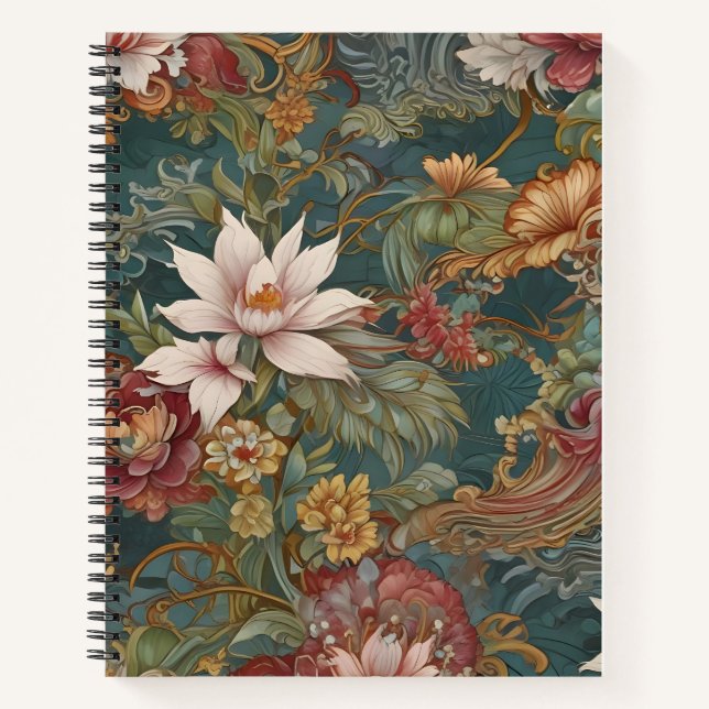 Cuaderno Art Nouveau Floral (Anverso)