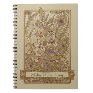 Cuaderno Art Nouveau Gladiolus italicus