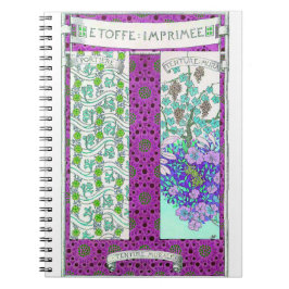 Cuaderno Art Nouveau Grapevine floral vintage