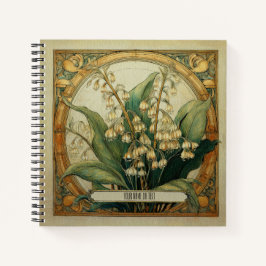 Cuaderno Art Nouveau Lily of the Valley