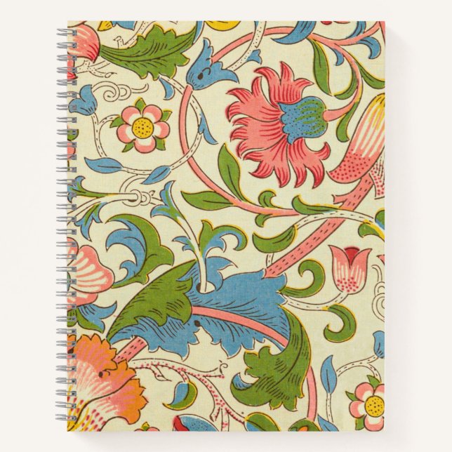 Cuaderno Art nouveau lodden pattern - William Morris (Anverso)
