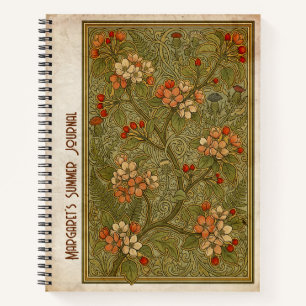 Cuaderno Art Nouveau Manzano Silvestre Malus Coronaria
