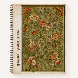 Cuaderno Art Nouveau Manzano Silvestre Malus Coronaria