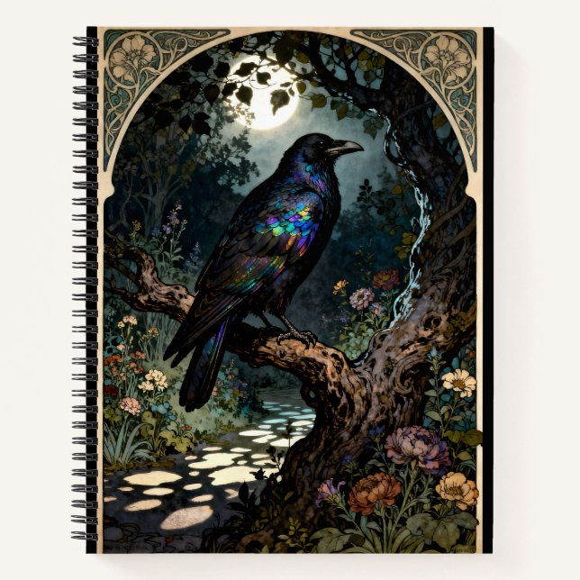 Cuaderno Art Nouveau Raven (Anverso)