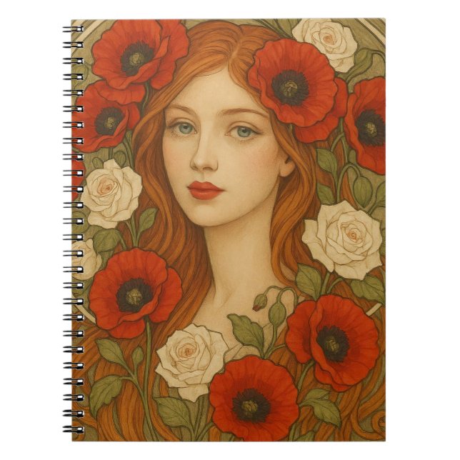 Cuaderno Art nouveau style spiral photo notebook  (Frente)