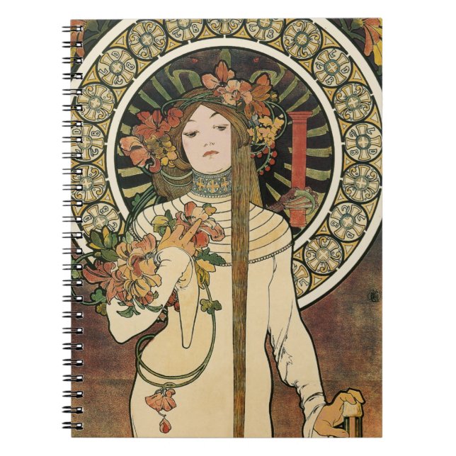 Cuaderno Art Nouveau Trappistine Mucha Art (Frente)